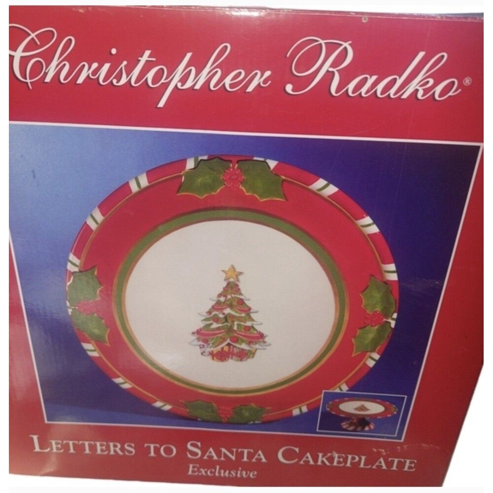 Christopher Radko Letters To Santa Dinner Plate 6602457